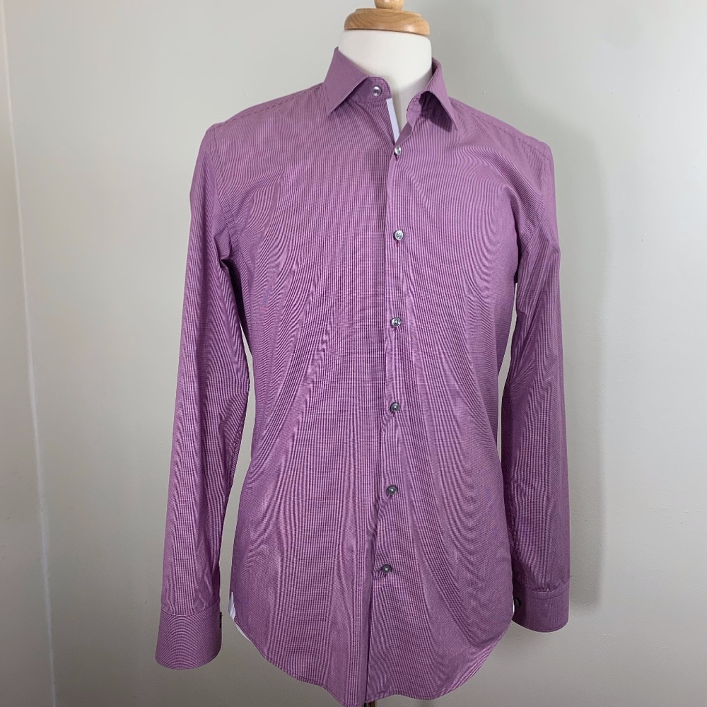 Hugo Boss Jerris Plaid Dress Shirt NWOT